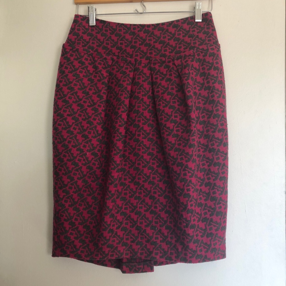 Anthropologie Wool Tulip Skirt